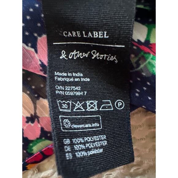 Anthropologie & Other‎ Stories Floral Blouse Top 6 - Picture 6 of 6